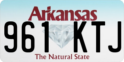 AR license plate 961KTJ