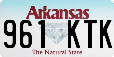 AR license plate 961KTK