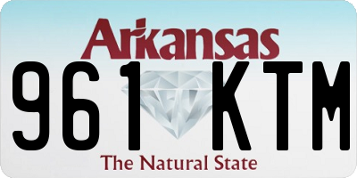 AR license plate 961KTM