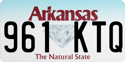AR license plate 961KTQ