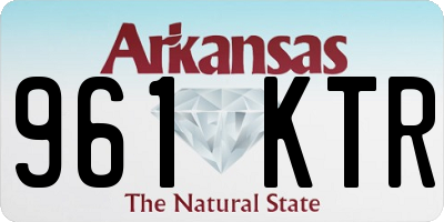 AR license plate 961KTR