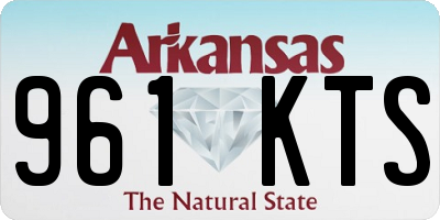 AR license plate 961KTS