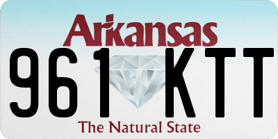 AR license plate 961KTT