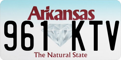 AR license plate 961KTV