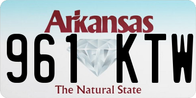 AR license plate 961KTW