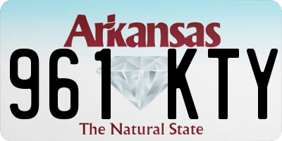 AR license plate 961KTY