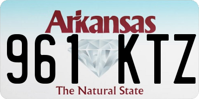 AR license plate 961KTZ