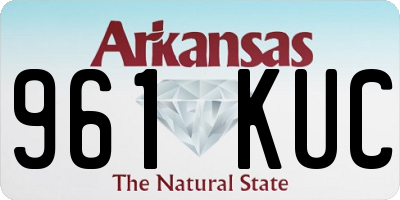 AR license plate 961KUC