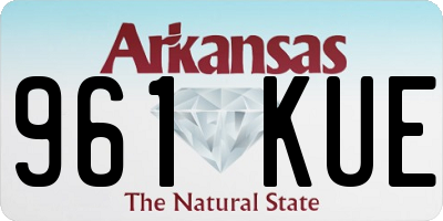 AR license plate 961KUE