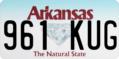 AR license plate 961KUG