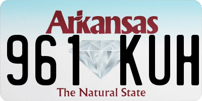 AR license plate 961KUH