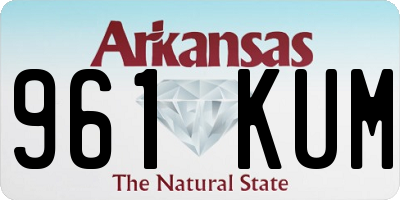AR license plate 961KUM