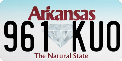 AR license plate 961KUO