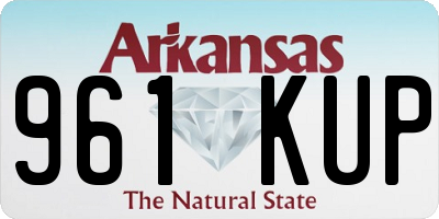 AR license plate 961KUP
