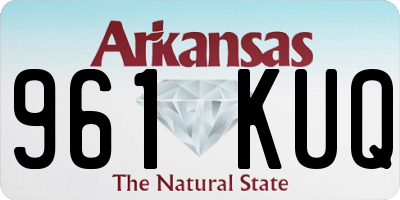 AR license plate 961KUQ