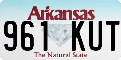 AR license plate 961KUT
