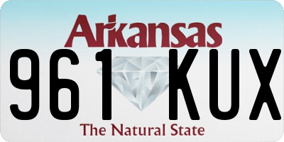AR license plate 961KUX