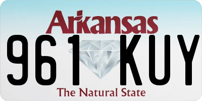 AR license plate 961KUY