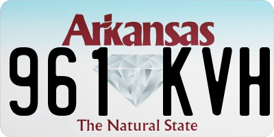AR license plate 961KVH