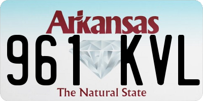 AR license plate 961KVL