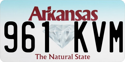 AR license plate 961KVM