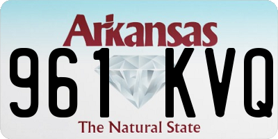 AR license plate 961KVQ