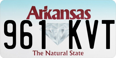 AR license plate 961KVT