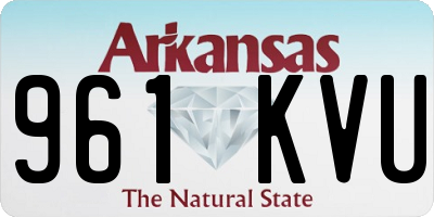 AR license plate 961KVU