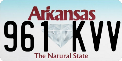 AR license plate 961KVV