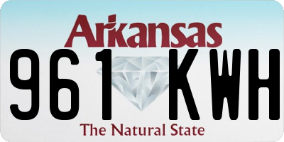 AR license plate 961KWH