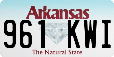 AR license plate 961KWI