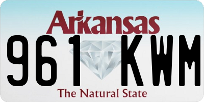 AR license plate 961KWM