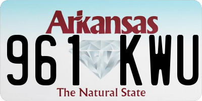 AR license plate 961KWU