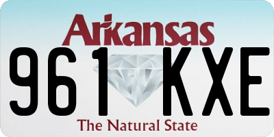 AR license plate 961KXE