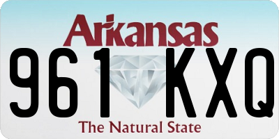 AR license plate 961KXQ