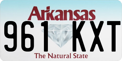 AR license plate 961KXT