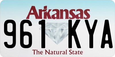 AR license plate 961KYA