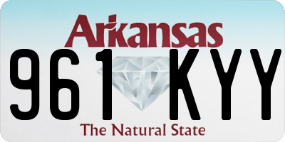 AR license plate 961KYY