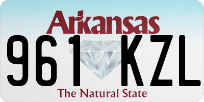 AR license plate 961KZL