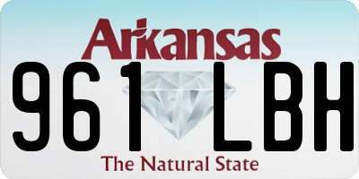 AR license plate 961LBH