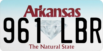 AR license plate 961LBR