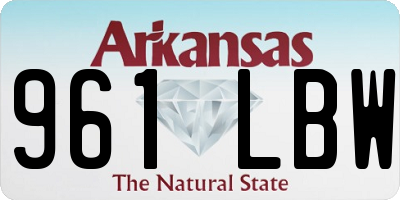 AR license plate 961LBW