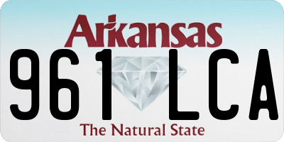 AR license plate 961LCA