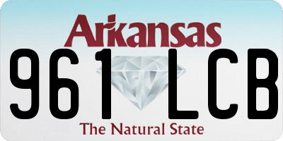 AR license plate 961LCB