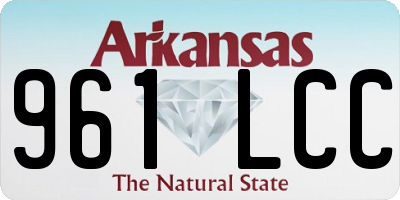 AR license plate 961LCC
