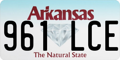 AR license plate 961LCE