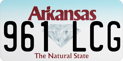 AR license plate 961LCG