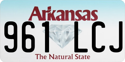 AR license plate 961LCJ