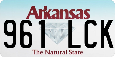 AR license plate 961LCK