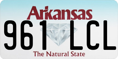 AR license plate 961LCL